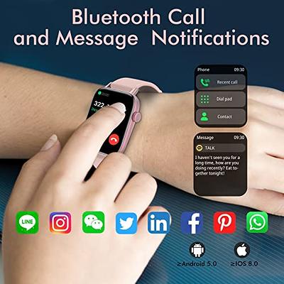 2023 Smart Watches for Women with Bluetooth Call Answer/Dail,1.9'' HD Full  Touch Screen Fitness Tracker, IP67 Waterproof Smartwatch with Blood