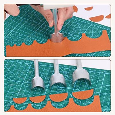 Caydo 7 Pieces Leather Craft Tools Half-Round Punch for Crafting Strap  Belt, Wallet and Bag DIY Handwork 10-40mm - Yahoo Shopping