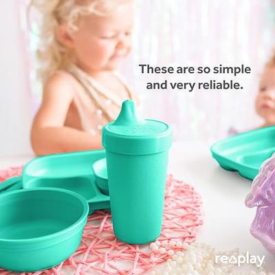 Re Play Made in USA 10 Oz. Sippy Cups for Toddlers, Pack of 4 - Reusable  Spill