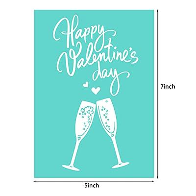 INFUNLY Silk Screen Stencils Valentine's Day Reusable Silk Screen Stencils,  Self-Adhesive Silk Screen Printing Stencil for Home Decor, Paint on