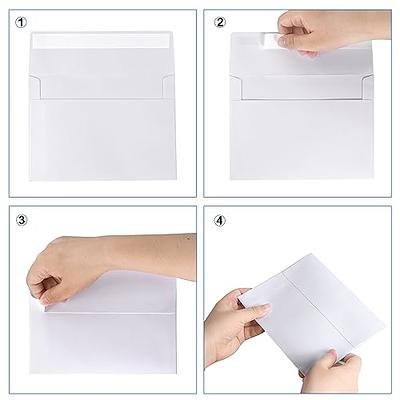 A7 White Envelopes, 5x7 Envelopes for Invitations 