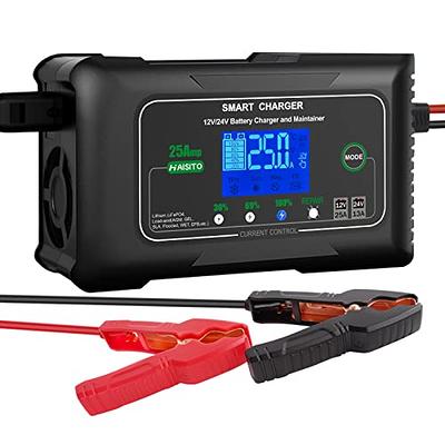  NOCO GENIUS10, 10A Smart Car Battery Charger, 6V and 12V  Automotive Charger, Battery Maintainer, Trickle Charger, Float Charger and  Desulfator for Motorcycle, ATV, Lithium and Deep Cycle Batteries :  Automotive