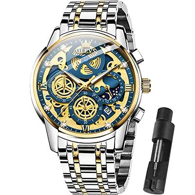 CRRJU Men's Watches Luxury Stylish Waterproof Quartz Watches for
