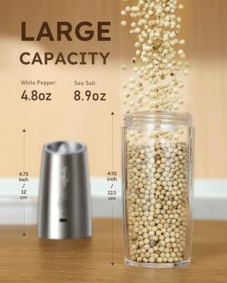 Gravity Electric Pepper and Salt Grinder Set, Adjustable