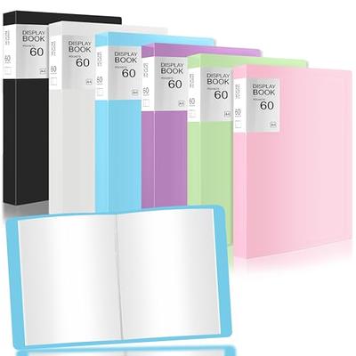 Portfolio Folder for Artwork Art Portfolio Binder 2 Packs 9x12 Demo Book  Black Portfolio Folder with Protective Film Binder with Plastic Sleeve 30