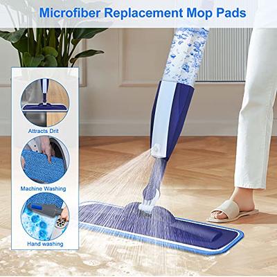 Microfiber Mop Floor Cleaning System Washable Pads Reusable Dust