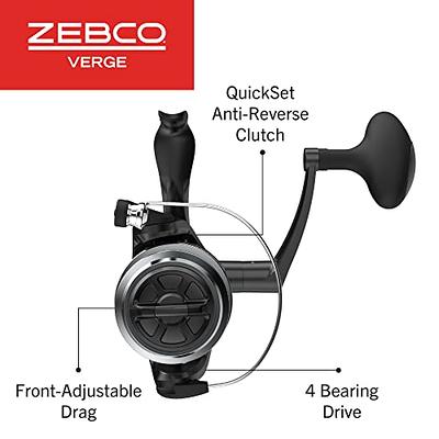 Zebco Verge Spinning Fishing Reel, Size 80 Reel, Changeable Right- or  Left-Hand Retrieve, Pre-Spooled with 30-Pound Zebco Fishing Line, All-Metal  Gears, TRU Balance Rotor, Black - Yahoo Shopping