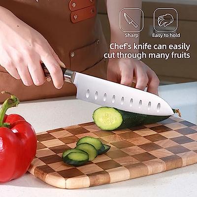 YUSOTAN Ceramic Chef Knife-8 Ceramic Kitchen Knife with Sharp Ceramic  Blade,with Cover and Gift Box-Versatile Chef's Tool for Cutting, Slicing