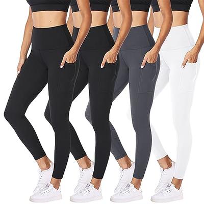 CAMPSNAIL 4 Pack High Waisted Leggings for Women - Soft Tummy