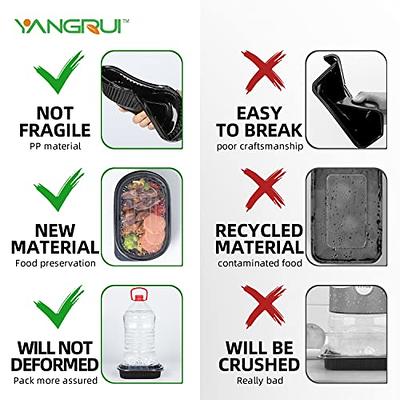 YANGRUI Take Out Containers, Shrink Wrap 40 Pack 32oz Leak Proof Reusable  Machine Washable Meal Prep Container BPA Free Microwave Freezer Safe To Go  Containers - Yahoo Shopping