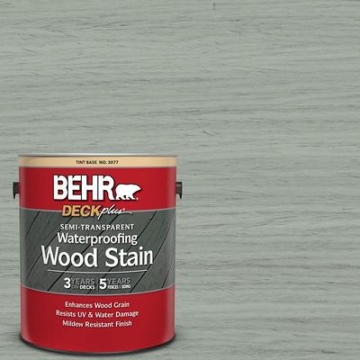 BEHR PREMIUM 5 gal. #ST-126 Woodland Green Semi-Transparent Waterproofing  Exterior Wood Stain and Sealer 507705 - The Home Depot