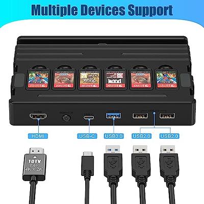  BSSING TV Dock Station for Switch/Switch OLED,Replacement for  Official Switch Dock,Switch Docking Station Support 4K HDMI Output with  Type-C Charging Cable and HDMI Cable : Video Games