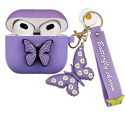 Apple Airpods 2 Generation Purple Case  Airpod 2 Generation Butterfly Case  - Custom - Aliexpress