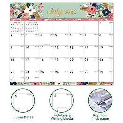 Blueline Fridgeplanner Monthly Magnet Calendar - Monthly - 16 Month -  September 2023 - December 2024 - 1 Month Single Page Layout - 13 1/2 x 14  Sheet Size - Blue/White 