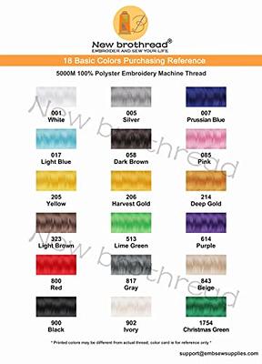 10Pcs Embroidery Machine Thread Diverse Colors Polyester Thread