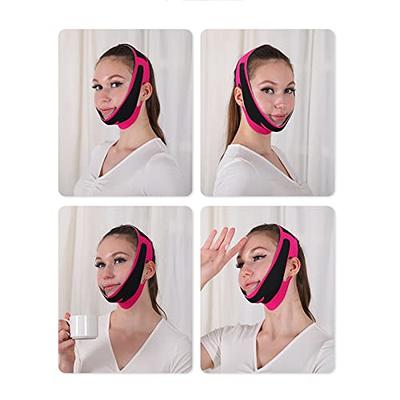 Face Mask Silicone V Lifting V Line Shape Face Lift UP Facial Slimming  Bandage Mask Cheek Chin Neck Slimming Thin Belt