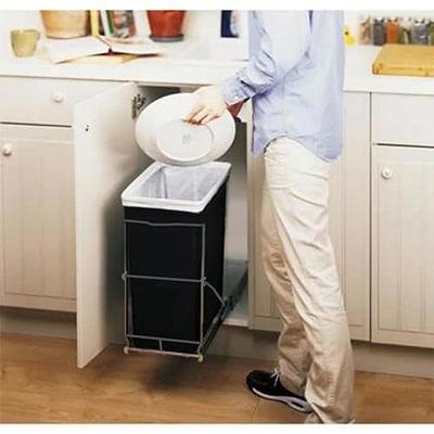 ThyLove Pull Out Trash can Under Cabinet,Open The Cabinet Door Undersink  Organizers and Cupboard Organizers and Storage,Trash Can Not Included. -  Yahoo Shopping