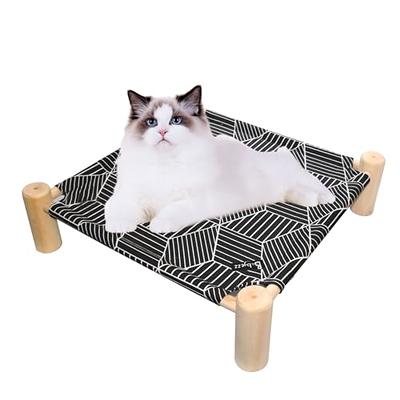 Babyezz Cat/Dog Bed,Wooden Pet Hammock Bed,Elevated Breathable Dog Bed,  Detachable Portable Indoor/Outdoor Cat Beds&Furniture,Suitable for  Kitty,Puppy,Bunny and Small Animal(Black Diamond) - Yahoo Shopping