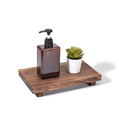 RiLiKar Wood Pedestal Soap Stand Vintage Farmhouse Wood Riser