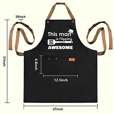 Aprons for Men Birthday Gifts for Men Unique Funny Christmas Gifts for Dad  Husband Boyfriend Grilling BBQ Grill 