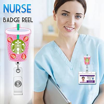 Advice for Coffee Retractable ID Badge Reel Nurse Teacher Badge