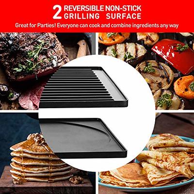  Electric Smokeless Indoor Grill, 1500W Stainless Steel Korean BBQ  Grill w/Removable Nonstick Grate & Tray