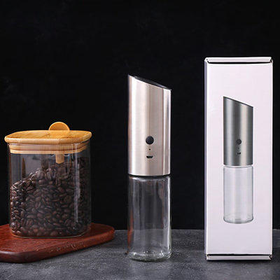 Electric Salt Pepper Mill Set Grinder Stainless Steel Shaker