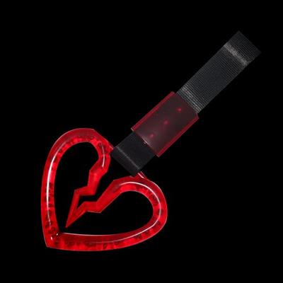 Broken Heart TSURIKAWA Ring JDM Drift Toy Handle Strap Tow (Black