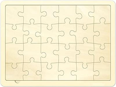  Blank Puzzle Maple Shape with 40 Pieces to Draw on