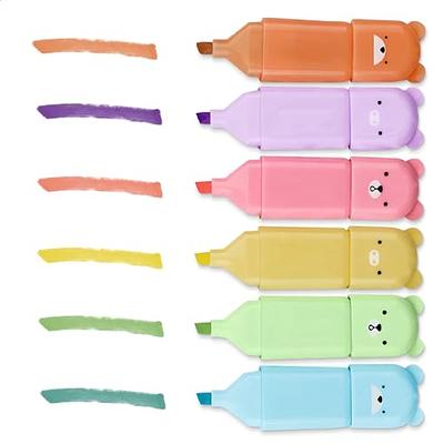 6Pcs Cute Bear Highlighters Markers - Bear Pen Cute Highlighters