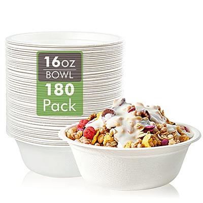 Heavy Duty Soup, Cereal Disposable Bowls with Lids Biodegradable –  EcoQuality Store