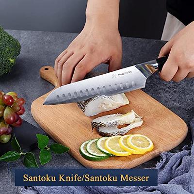 5 Sharp White Blade Ceramic Santoku Knife Kitchen Knife Set Chef Knife +  Peeler