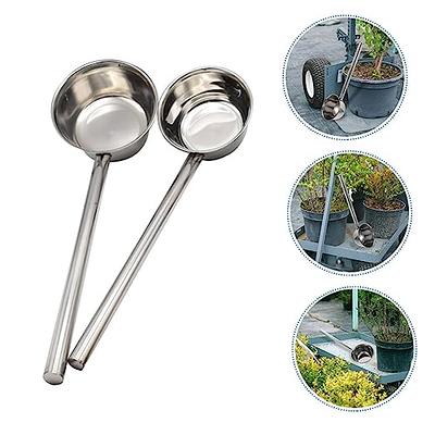 2pcs Stainless Steel Kitchenware Stainless Steel Cooking Spoon Gravy Ladle  Small