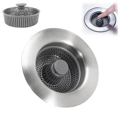 Zulay Kitchen 2 Pack Sink Drain Strainer - Silver