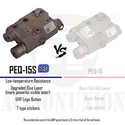 ACTIONUNION Airsoft PEQ-15S Pro UHP Visible Blue Laser + IR Laser + White LED  Flashlight (Tan) - Yahoo Shopping