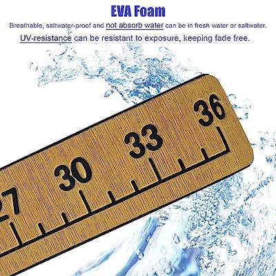 Foam Fish Ruler for Boat: HOMURY 36 Inches EVA Fish Measuring Ruler with  Adhesive Backing Foam