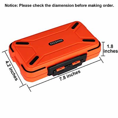  KEESHINE SMALL Fishing Tackle Box, Floating Storage Box,  Double-Sided Fishing Lure Box with Adjustable Dividers Storage Jewelry  Organizer Making Kit Container for Lure Hook Beads Earring Tool(Orange) :  Sports & Outdoors
