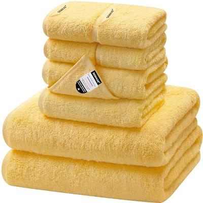 Organic Towel Sets in Lemon Yellow, Towel Collection