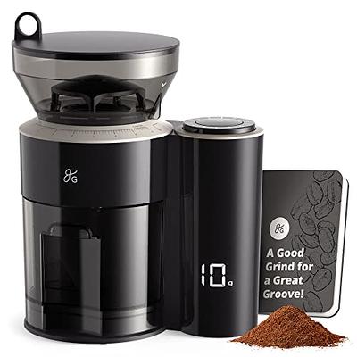 Coffee Grinder Electric Adjustable Burr Mill with Coffee Drip Filter Maker  2in1