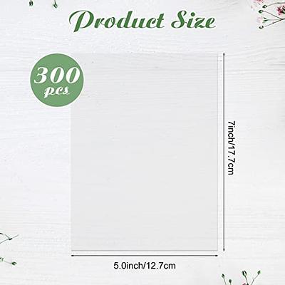 100pcs Pre-Folded Vellum Jackets for Invitations, 5x7 Vellum Paper