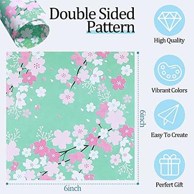 100 Origami Paper Double Sided Color 6x6 inches Square Easy Fold Paper for  Folding Paper, Origami Cranes, Scrapbook Paper, Color paper, light weight
