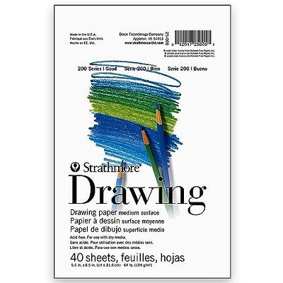 Canson Artist Series Drawing Paper, Wirebound Pad, 9x12 inches, 24 Sheets  (80lb/130g) - Artist Paper for Adults and Students - Charcoal, Colored