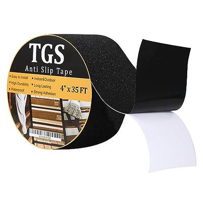 Grip Tape - Heavy Duty Anti Slip Tape for Stairs Outdoor/Indoor Waterproof  4Inch x 35Ft Safety Non Skid Roll for Stair Steps Traction Tread Staircases