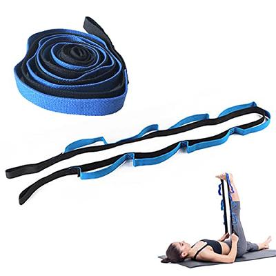 Yoga Strap for Stretching, Stretch Strap for Physical Therapy, 10 Loops Yoga  Belt Strap for Stretching, Non-Elastic Stretching Strap with Loops for  Exercise, Pilates (Blue & Black) - Yahoo Shopping