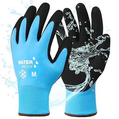 Chilly Grip Water Resistant, Acrylic Thermal Lined Gloves, Grey & Blac