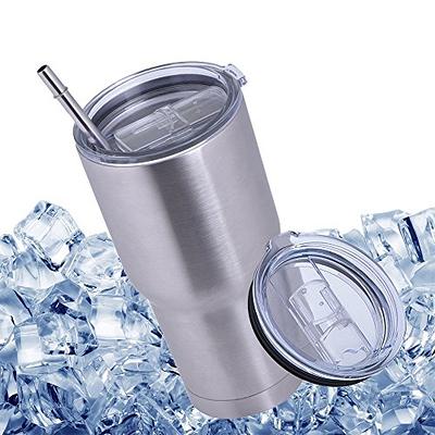 2 Replacement Lids for Stainless Steel Tumbler Travel Cup - Fits OF Inner  diameter 3.7 to 3.74 INCH Yeti Rambler and others (Transparent) (30 OZ) -  Yahoo Shopping