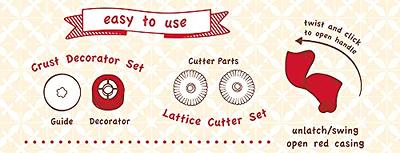 Talisman Designs Pastry Wheel Pie Crust Decorator | Pie Crust Wheel | Pie  Crust Decorating Tools | Easy to Use Pastry Wheel | Pie Decorating Tools 