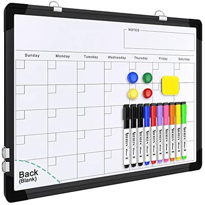 Nicpro Monthly Calendar Dry Erase Whiteboard for Wall, 12 x 16 inch Ma