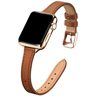 Genuine Leather Apple Watch Band Strap for iWatch Series 9 8 7 6 5 4 3  38mm/45mm