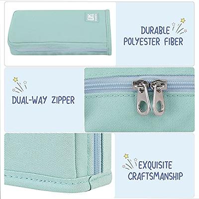 Housolution Standing Pencil Case Large Capacity Pen Bag, Multi-Layer Pen  Pouch Pencil Holder Stationery Organizer, Polyester Pencil Bag Storage Box  Desk Organizer, Light Blue - Yahoo Shopping